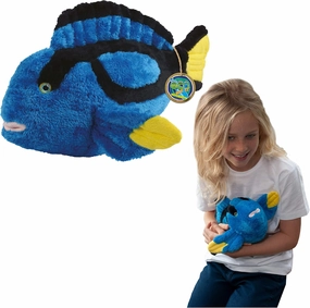 Blue Tang from Deluxebase. 13 Inch Blue Tang Plush Toy. Eco Friendly Child Safe Fish Stuffed Animal Made from Recycled Plastic Bottles.