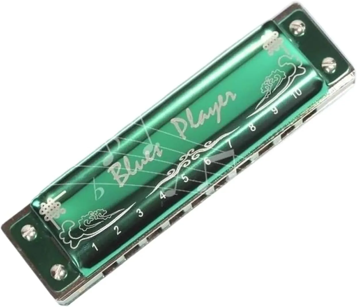 Blues Harmonica harp mouth organ key of C(B)
