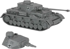 BMC CTS WW2 German Panzer IV Tank - Gray 1:38 Plastic Army Military Vehicle
