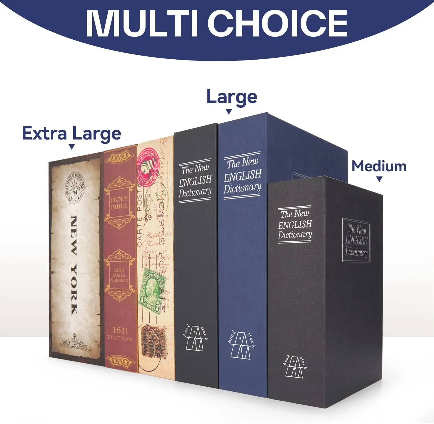 Book Safe Box Lock Rose: Ohuhu Secret Book Box Diversion Combination Secret Compartment Small Safes for Home Portable Book Box - Great for Money Store Jewelry and Passport Storage