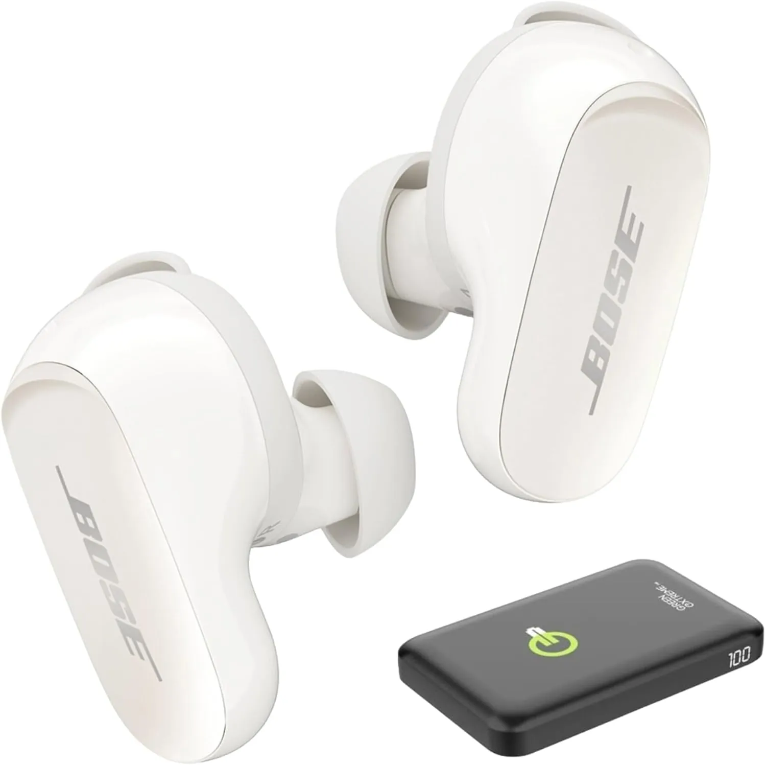 Bose QuietComfort Ultra Wireless Noise Cancelling Earbuds, Bluetooth Noise Cancelling Earbuds with Spatial Audio and World-Class Noise Cancellation with Green Extreme Charger (Diamond 60th Edition)
