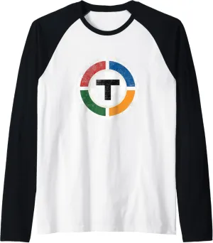Boston Subway MBTA T-Shirt - Graphic Distressed T Shirt Raglan Baseball Tee