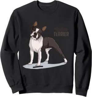 Boston Terrier Cute Standing Dog Sweatshirt