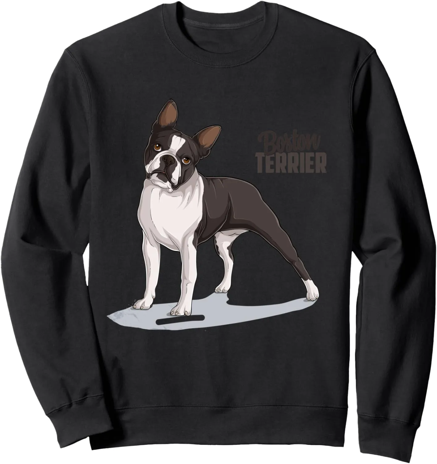 Boston Terrier Cute Standing Dog Sweatshirt