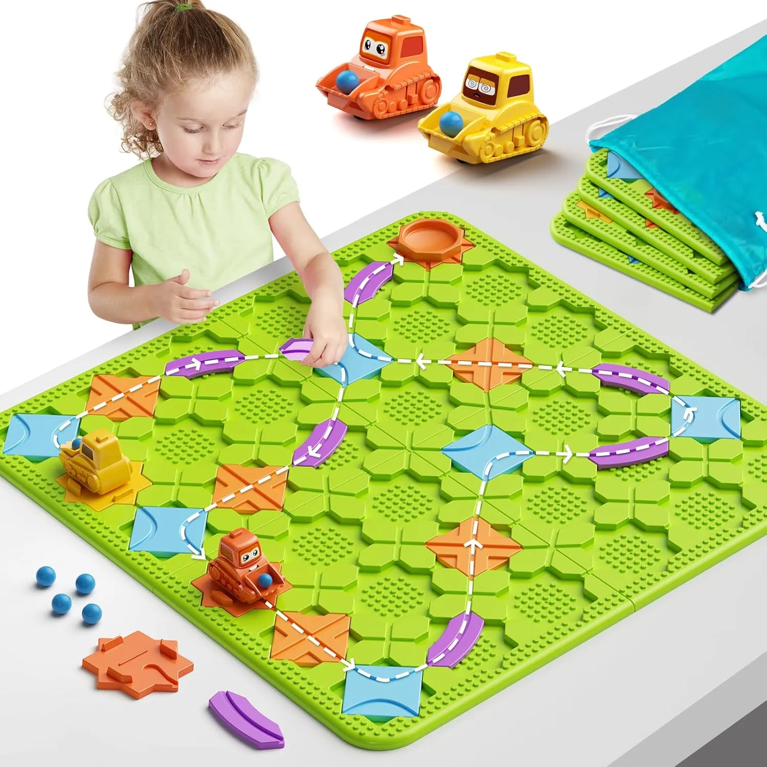 Brain Stem Activity Logic Kits, Board Teaser Games & Puzzles Toys with 200  Challenges, 4 Difficulty Levels for Kids Ages 3-10, Educational Learning Maze Games for Toddlers