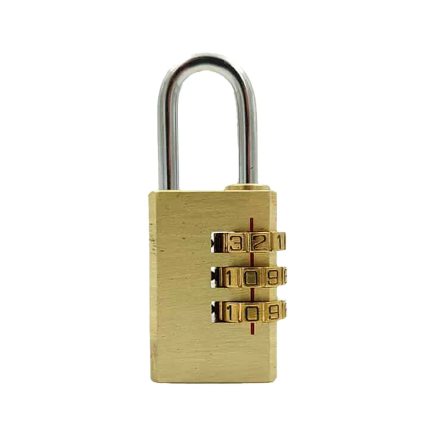 Brass Number Padlock - 3 Digit
