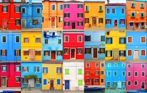 Brilliant Burano Island Venice, Italy Puzzle for Adults and Kids | Difficult 1000 Piece Jigsaw Puzzle Toy | Fun Quarantine Gift | Interactive Brain Teaser Challenge for Game Night | 28 x 20 Inches
