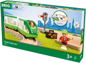 BRIO 33847 Reisezug-33847 World-Circle Kids Age 3 Years and Up-Compatible Train Sets, Multi-Colour