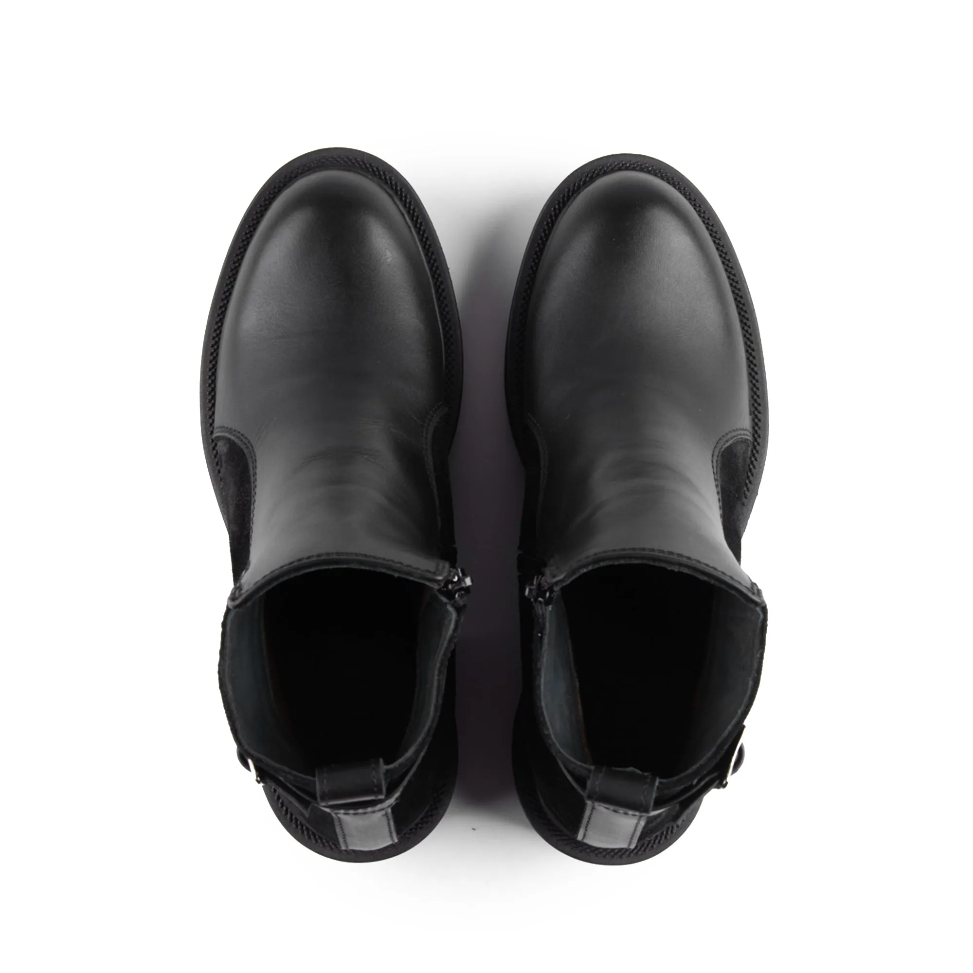 Brio Black Onyx Natural Leather Ankle Boot