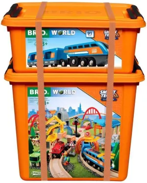 BRIO Smart Tech Sound Action Tunnel Deluxe Set - Interactive Wooden Train Toy | Child-Friendly Design | Magnetic Couplings | FSC-Certified Wood | Ideal for Toddlers & Kids