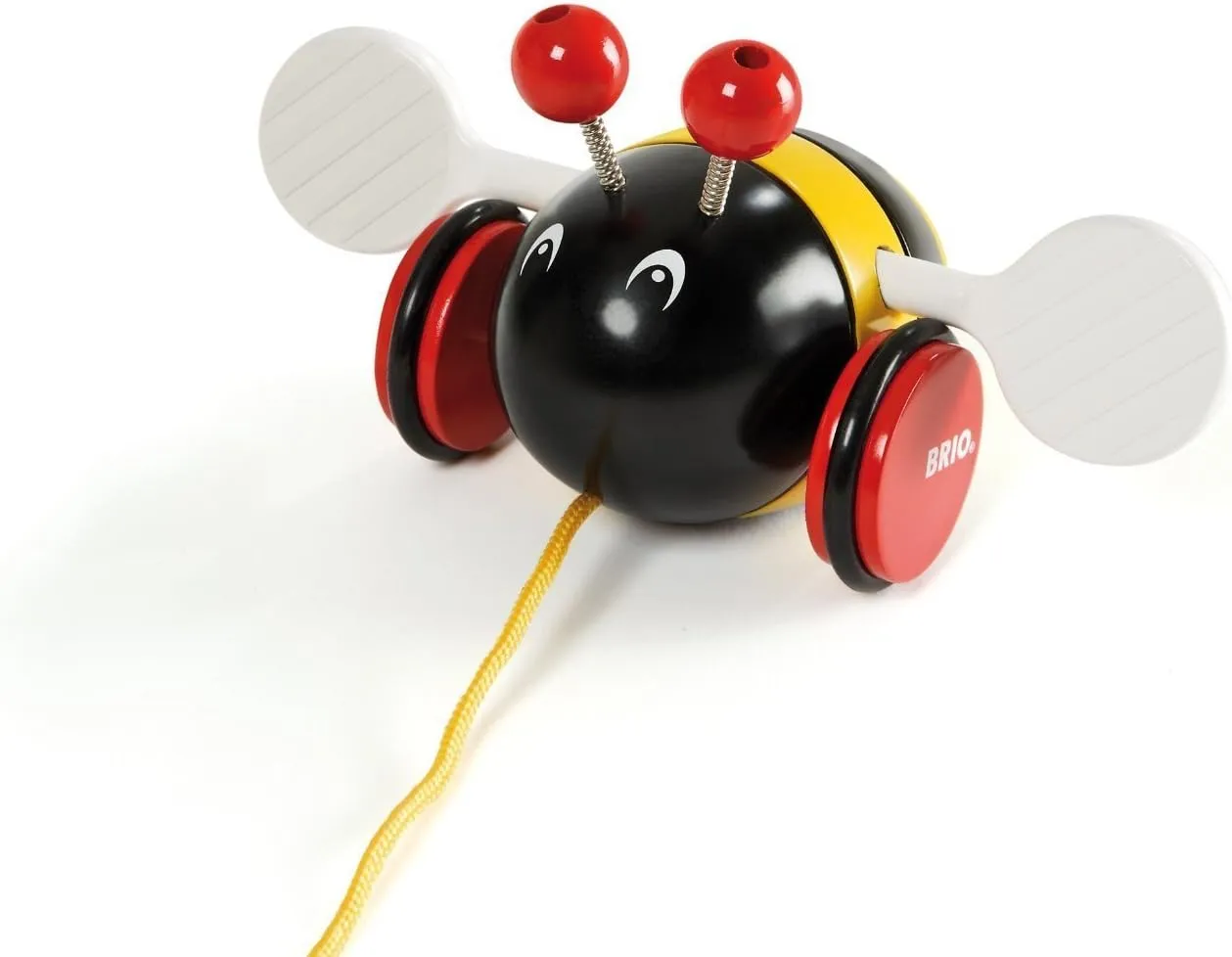 BRIO World - 30165 Pull Along Bumblebee | The Perfect Playmate for Your Toddler