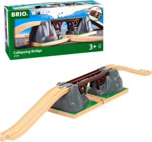 BRIO World Collapsing Bridge for Wooden Train Set - 3-Piece Accessory - FSC-Certified - Compatible with BRIO Railway and Train Track Sets - Encourages Fun Creativity - Kids Ages 3 & Up