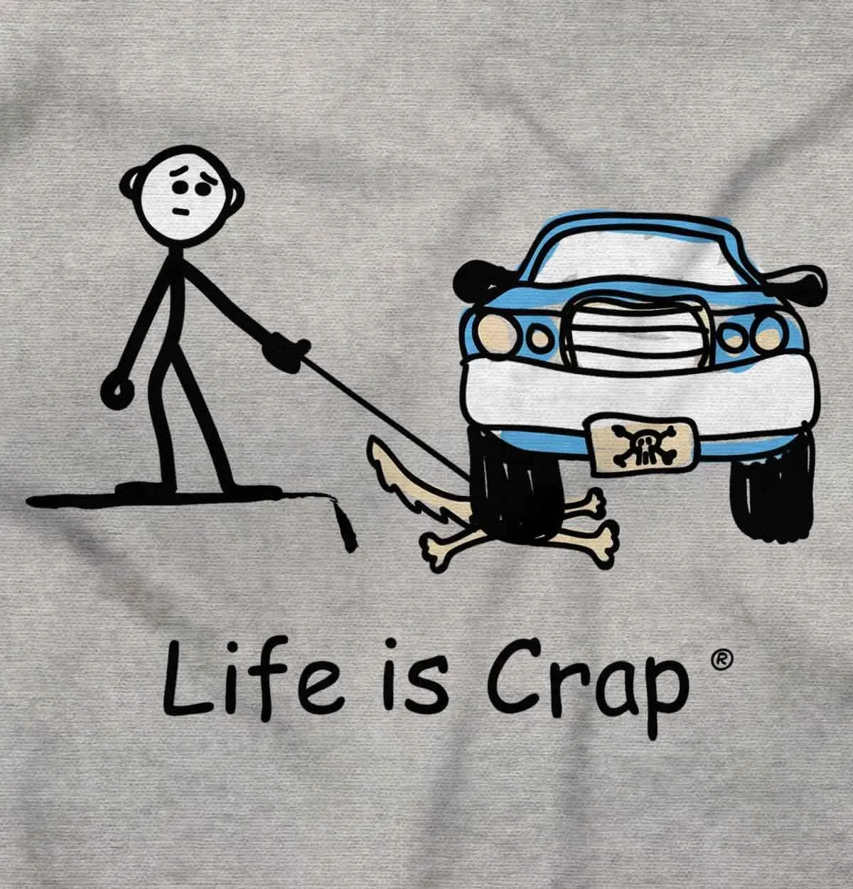 Brisco Brands Parked Car Dog Unlucky Sad Pet Owner Hoodie Sweatshirt Women Men