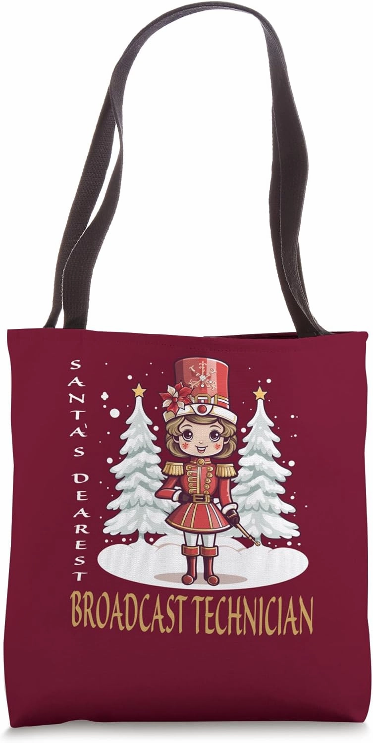 Broadcast Technician Christmas Classic Female Nutcracker Tote Bag