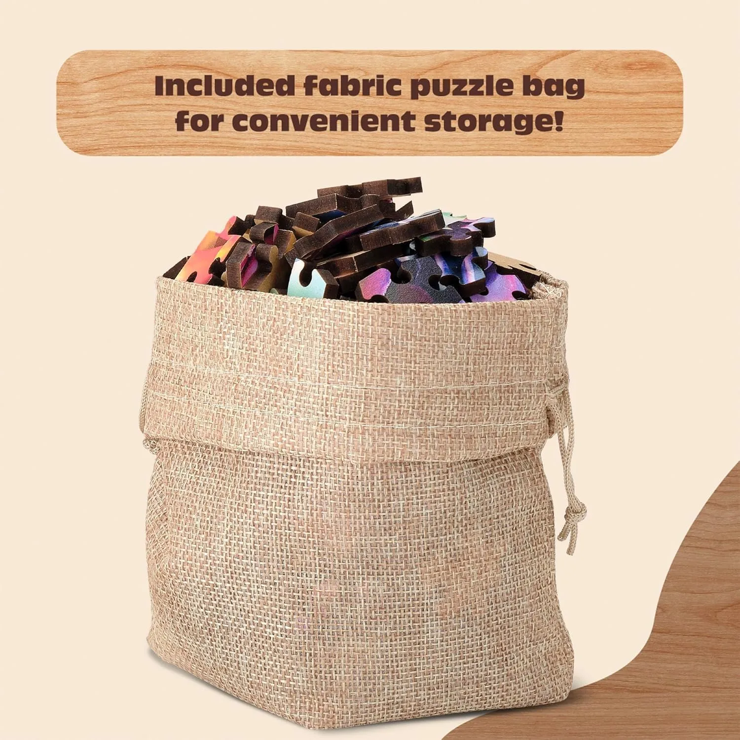 Buffalo Games - Tiny Bubbles Wood Puzzle - Whimsy Cut Jigsaw Pieces - 500 Piece Jigsaw Puzzle - Ages 14 and Up