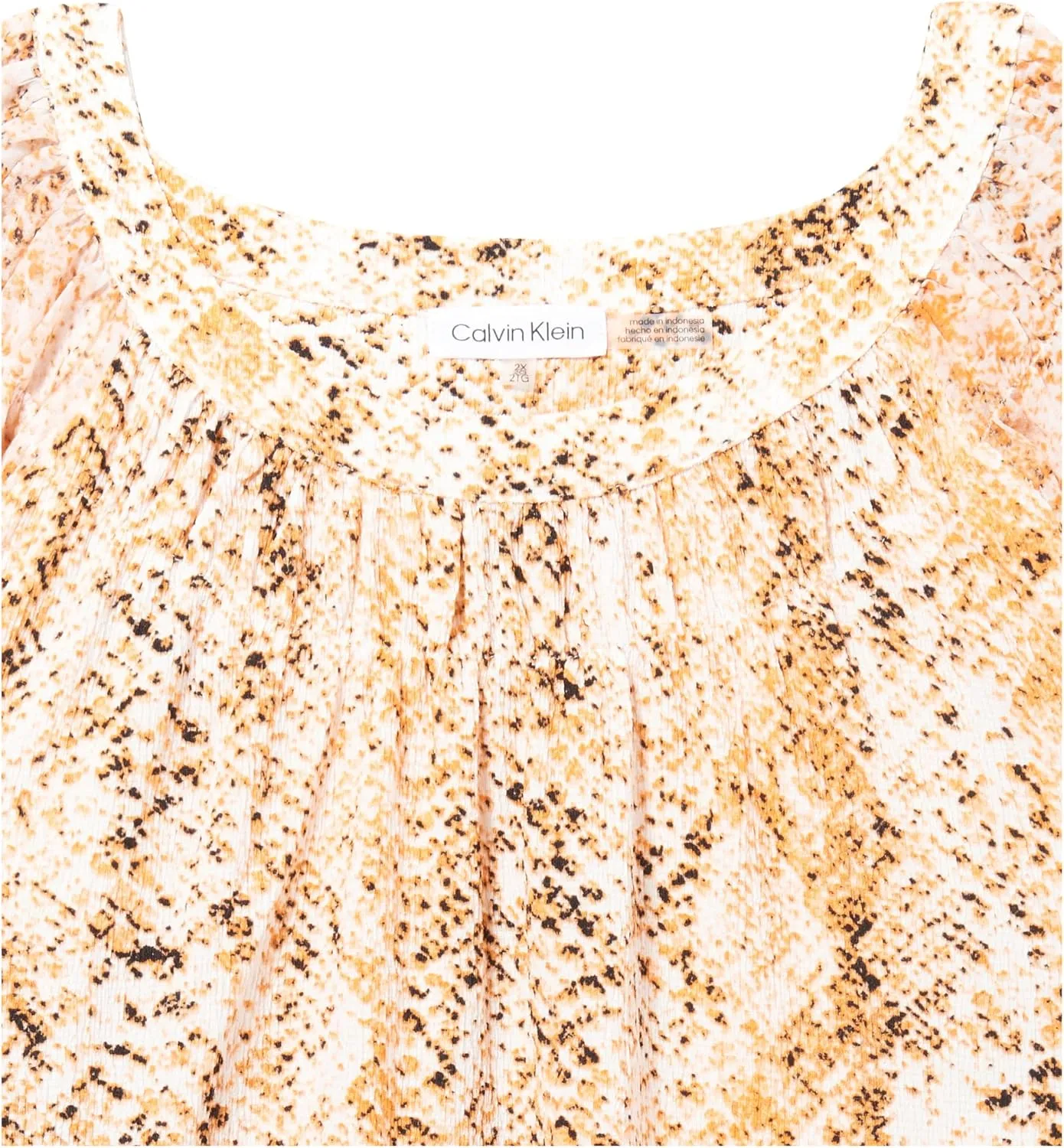 Calvin Klein Women's Shirt Lantern Sleeves Top