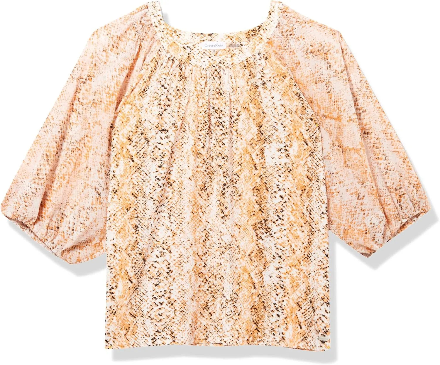 Calvin Klein Women's Shirt Lantern Sleeves Top
