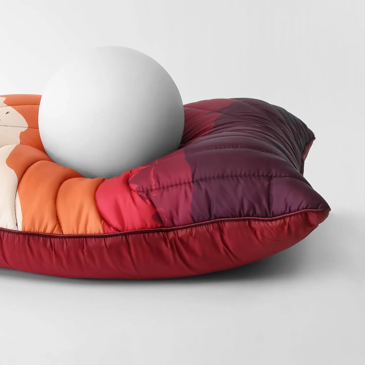Camping Pillow,Supportive Compressible Travel Pillow Middle Size Lightweight Camp Pillow with Storage Bag for Camping,Hiking,Backpacking,Airplane