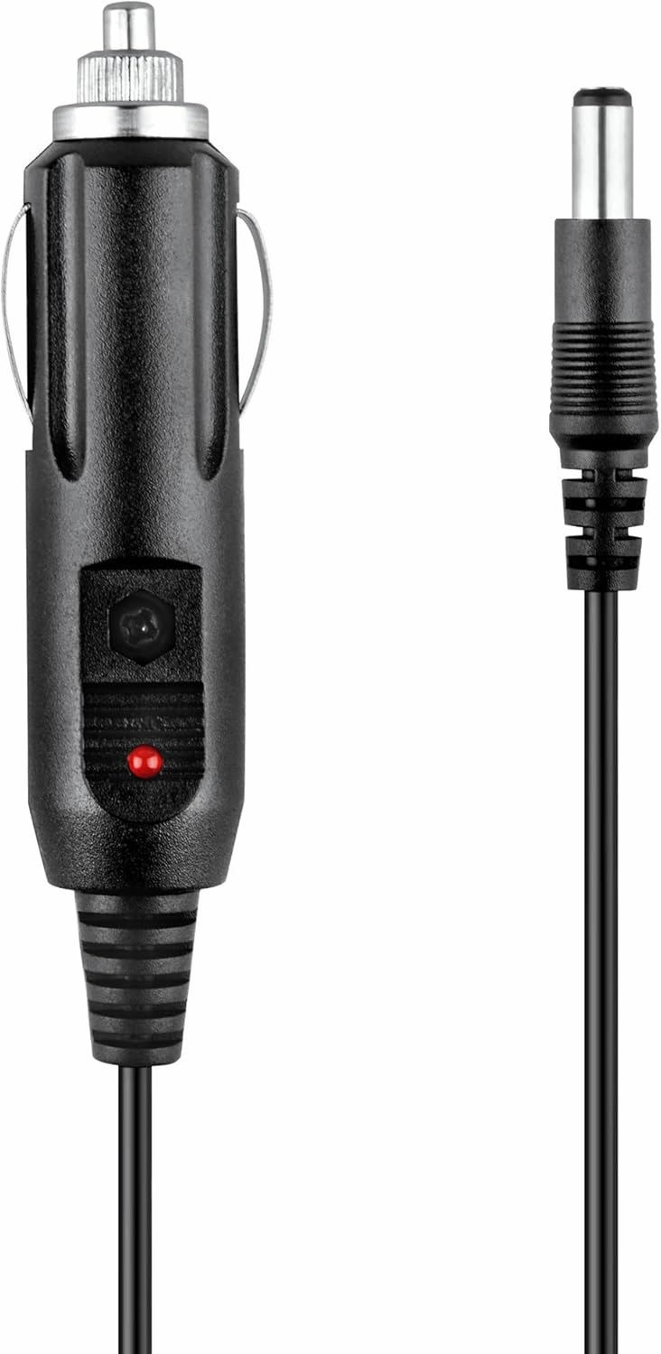 Car DC Adapter for Spektrum DX9 SPM9900 SPMR9900 9CH DSMX Radio Transmitter TX Auto Vehicle Boat RV Plug Power Supply Cord Cable Battery Charger PSU