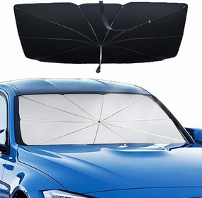 Car Windshield Sun Shade Umbrella for Renault Scenic/Grand Scénic/Xmod IV III II I J9 R9 JZ JM JA, Adjustable Bendable Handle Portable Windshield Sun Shade,XXL (150 * 85cm)