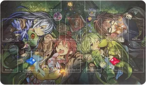 Card Rubber Mat Duel Mat Gaming Competition Pad Card Binder Deck 23.6x13.7in (Spirit)