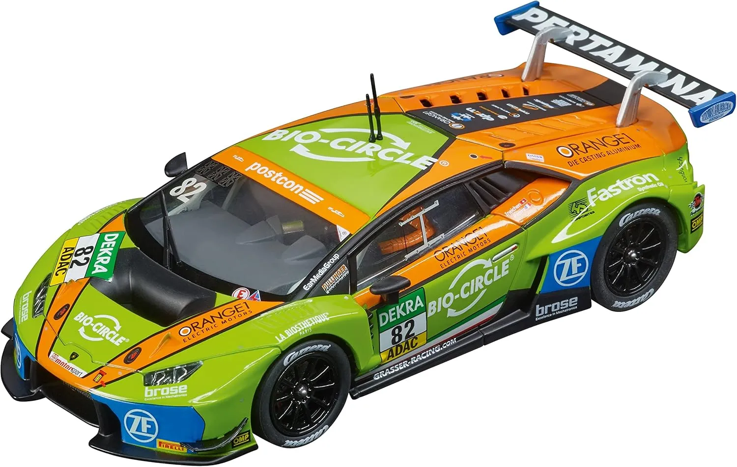 Carrera 27662 Lamborghini Huracán GT3 Grasser Racing Team No.82 1:32 Scale Analog Slot Car Racing Vehicle Evolution Slot Car Race Tracks