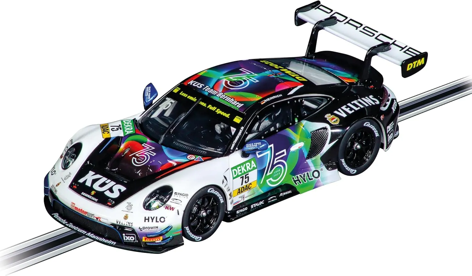 Carrera 27764 Porsche 911 GT3 R Team Bernhard, No.75 DTM 2023 1:32 Scale Evolution Analog Slot Car