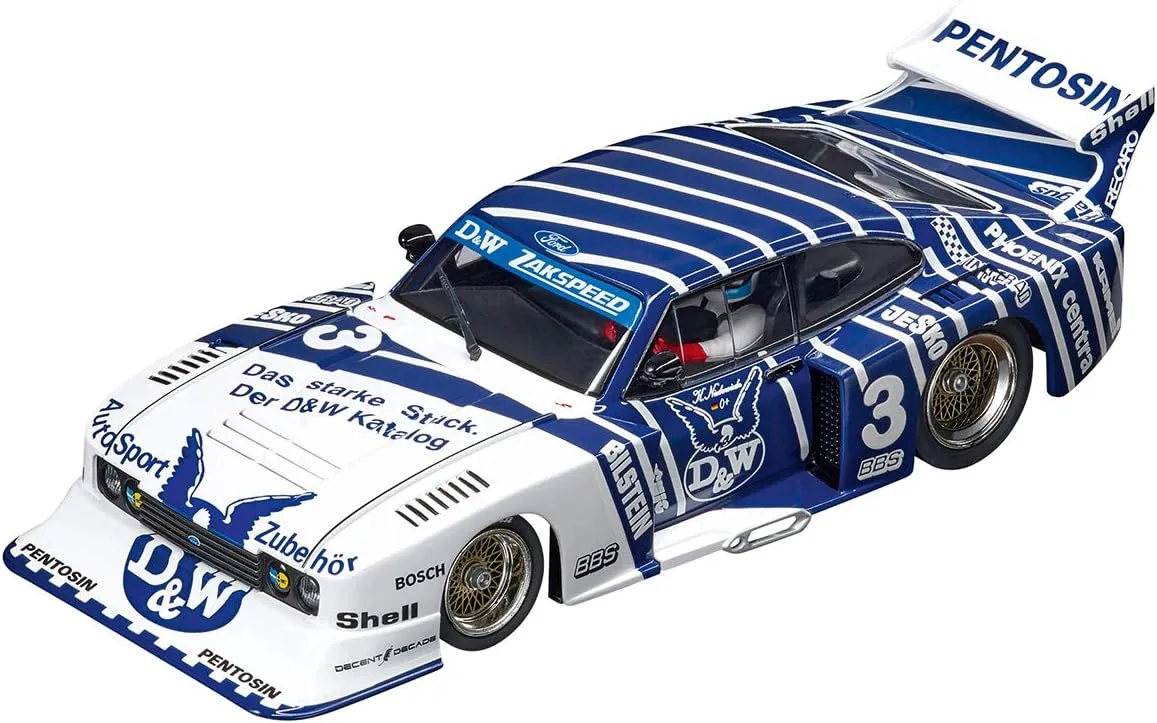 Carrera 30887 Ford Capri Zakspeed Turbo D&W #3 Digital 132 Slot Car Racing Vehicle 1:32 Scale