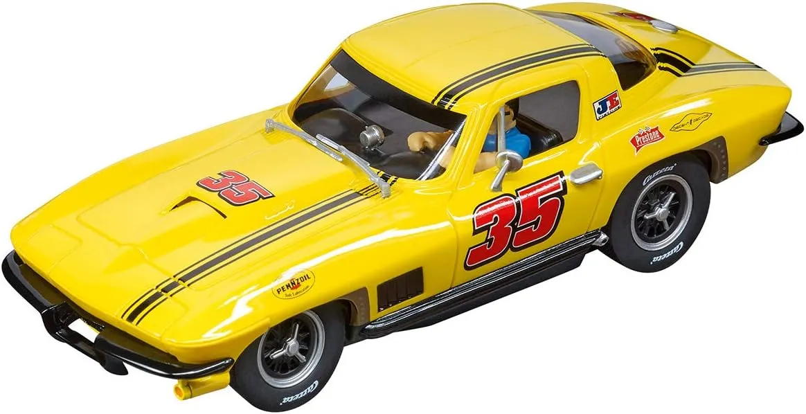 Carrera 30906 Chevrolet Corvette Sting Ray #35 Digital 132 Slot Car Racing Vehicle 1:32 Scale
