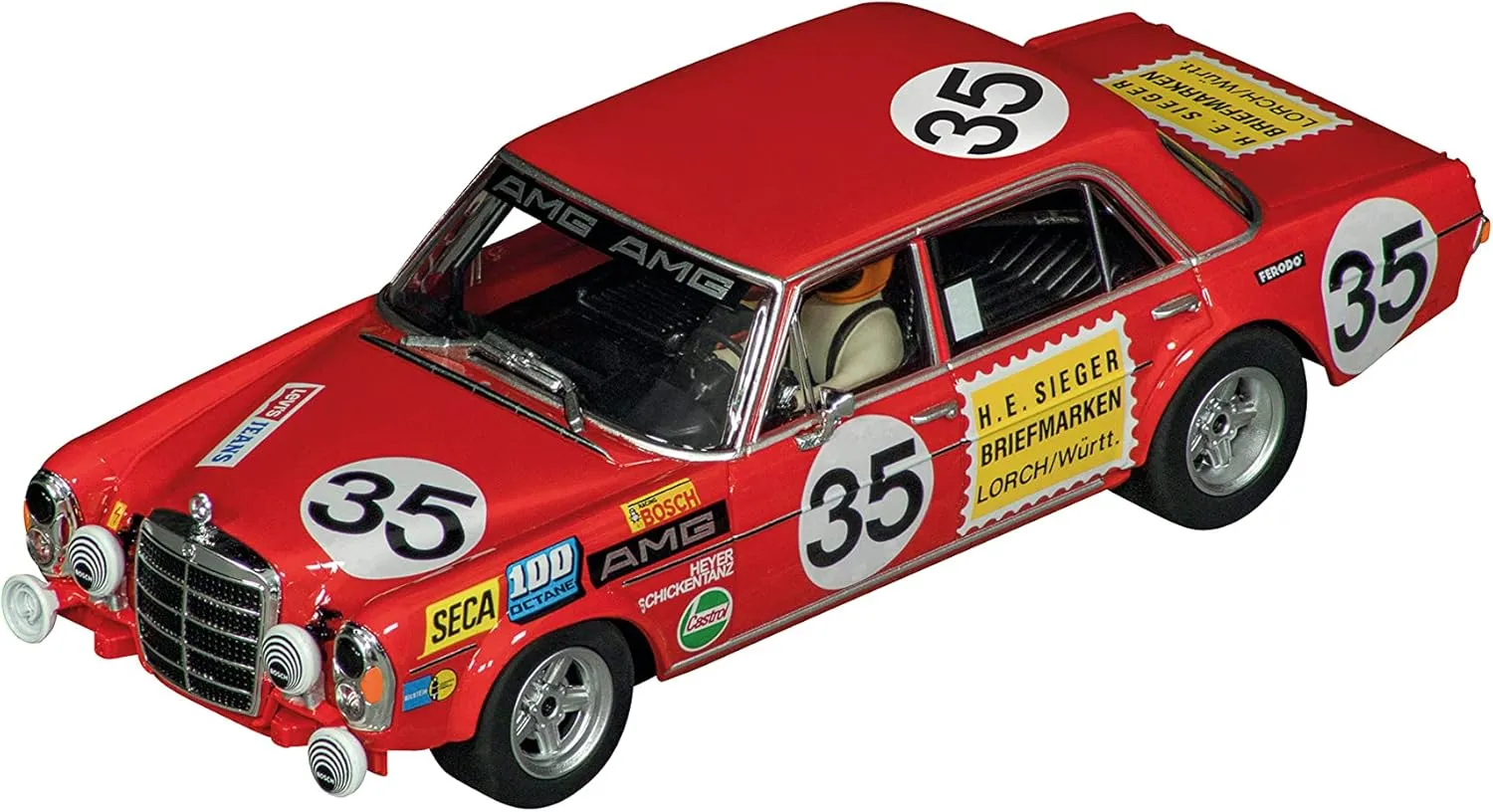 Carrera 31036 Mercedes 300 SEL 6.3 AMG No.35 1:32 Scale Digital Slot Car Racing Vehicle Digital Slot Car Race Tracks