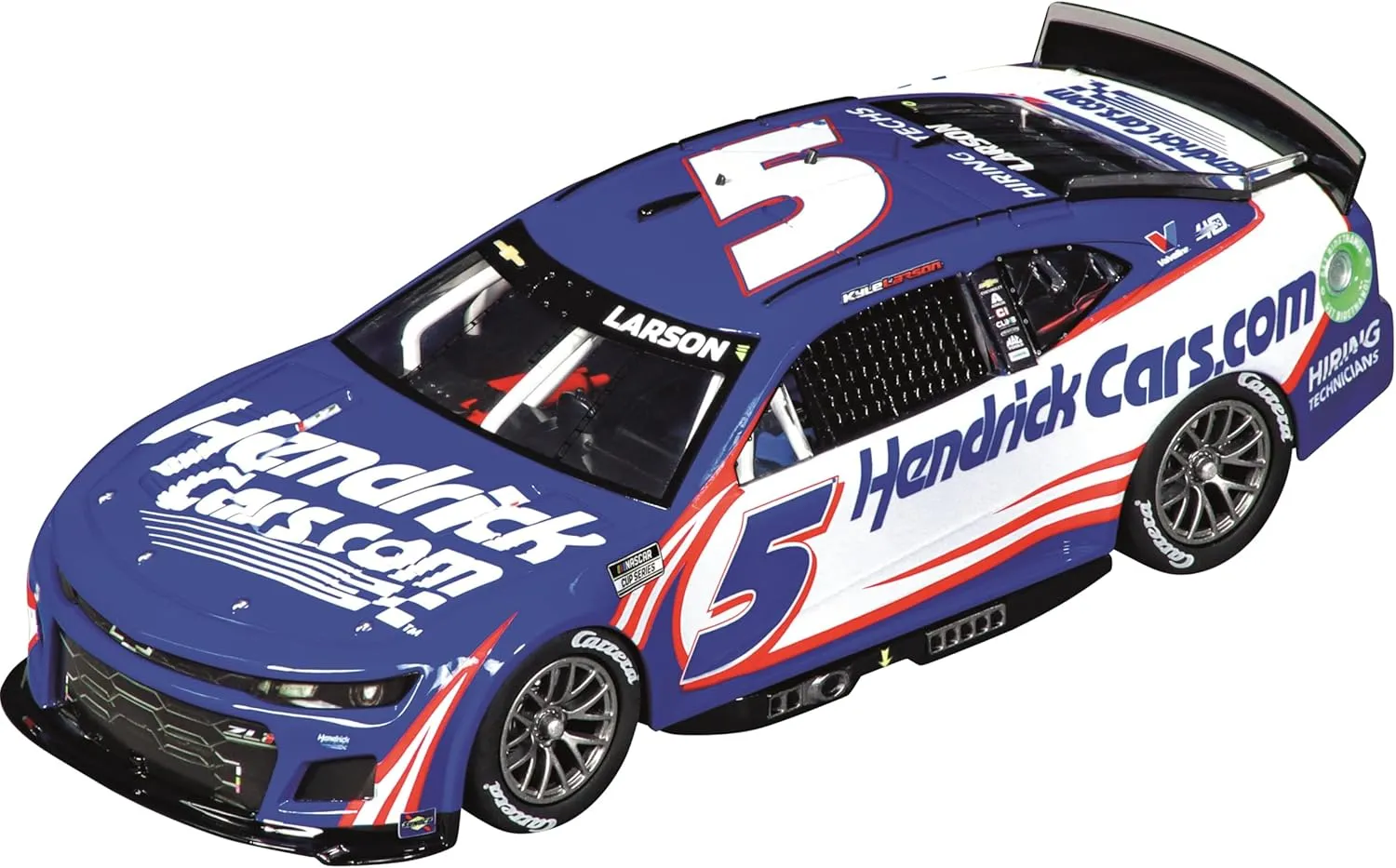 Carrera Evolution Electric 1:32 Scale Slot Car Racing Track Set - Includes Two 1:32 Scale Cars & Two Dual-Speed Controllers Ages 8 , NASCAR Darlington Showdown Featuring Kyle Larson and William Byron
