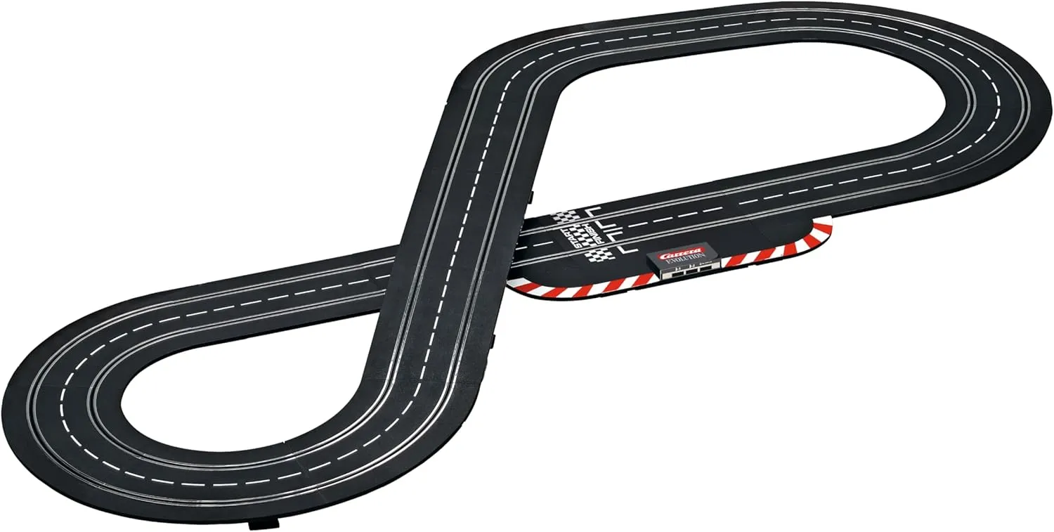 Carrera Evolution Electric 1:32 Scale Slot Car Racing Track Set - Includes Two 1:32 Scale Cars & Two Dual-Speed Controllers Ages 8 , NASCAR Darlington Showdown Featuring Kyle Larson and William Byron