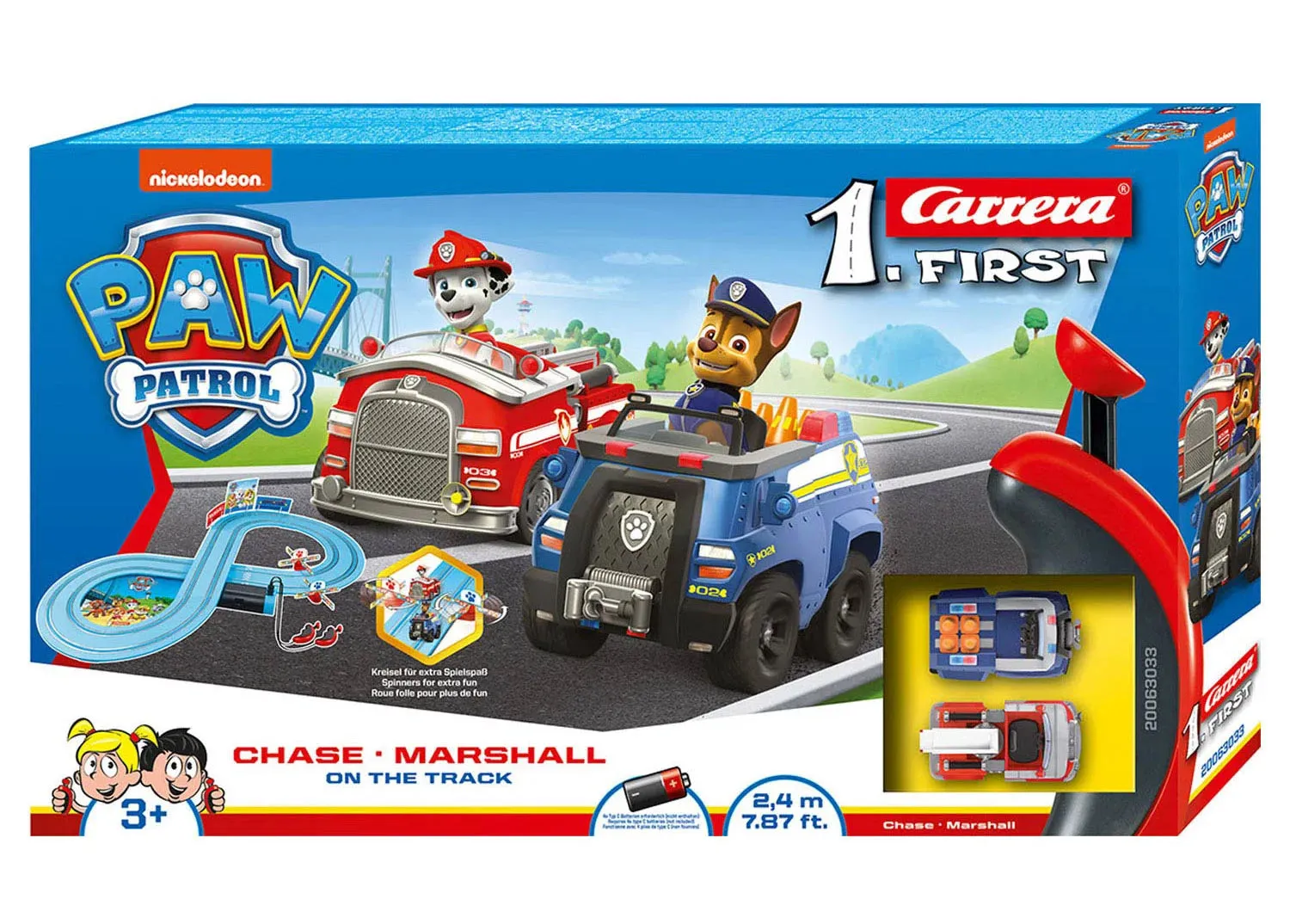 Carrera First PAW Patrol Track Car Racing Playset