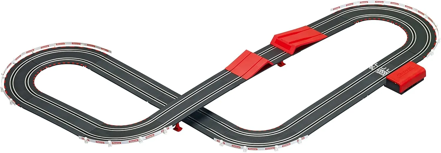 Carrera GO Battery Operated 1:43 Scale Slot Car Racing Toy Track Set with Jump Ramp for Kids Ages 5 Years and Up, Highway Chase