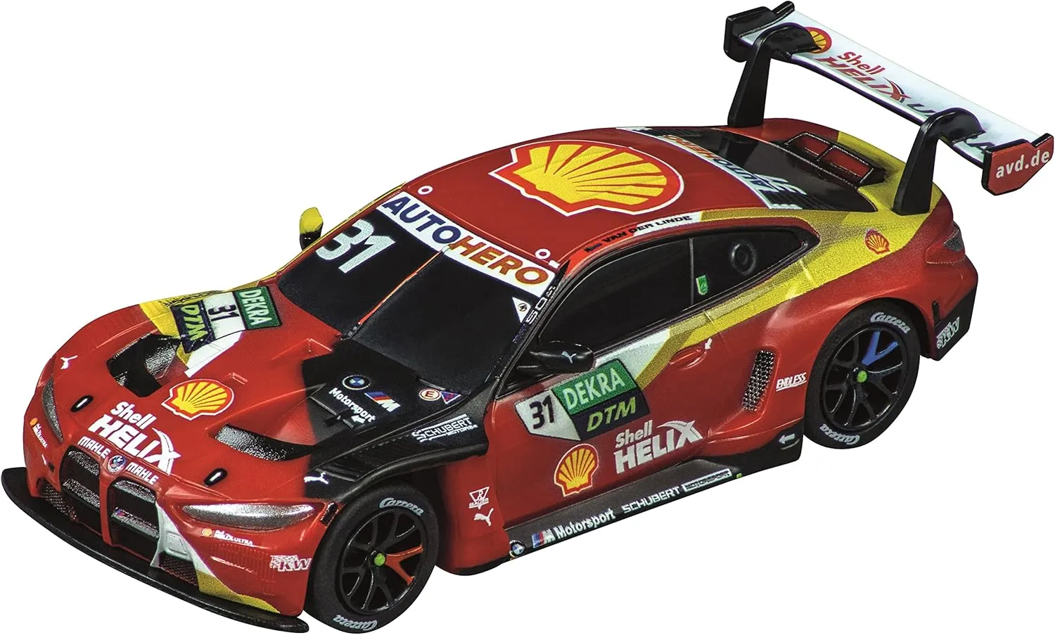 Carrera GO Electric Powered Slot Car Racing Kids Toy Race Track Set 1:43 Scale, DTM High Speed Showdown