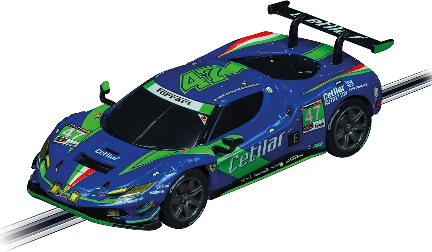 Carrera GO Electric Powered Slot Car Racing Kids Toy Race Track Set 1:43 Scale, Ferrari Power Racing