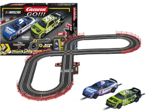 Carrera GO Electric Powered Slot Car Racing Kids Toy Race Track Set 1:43 Scale, NASCAR Watkins Glen Duel