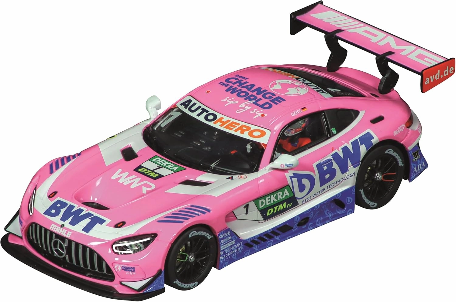 Carrera 27735 Mercedes-AMG GT3 Evo Mercedes-AMG Team Winward M.Götz No.1 DTM 2022 1:32 Scale Analog Slot Car Racing Vehicle Evolution Slot Car Race Tracks