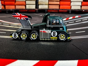 Carrera 31093 Racetruck Cabover British Racing Green No.8 1:32 Scale Digital Slot Car Racing Vehicle Digital Slot Car Race Tracks