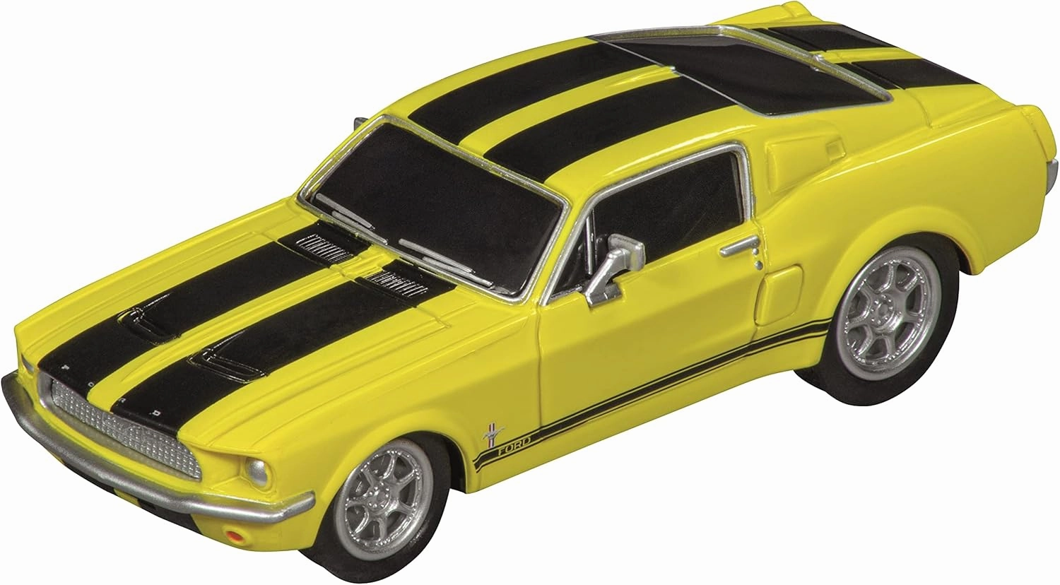 Carrera 64212 Ford Mustang '67 - Yellow 1:43 Scale Analog Slot Car Racing Vehicle GO Slot Car Toy Race Track Sets