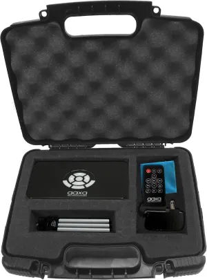 CASEMATIX Portable Hard Travel Case with Diced Foam Compatible with AAXA P7 Pico Projector, Ivation, Brookstone Projectors and Others with Mini Tripod, Charger, and Small Accessories - Case Only