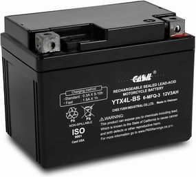 Casil YTX4L-BS SLA Battery for ATV Quad Dirt/Pit Bike 50/70/110/125 CC