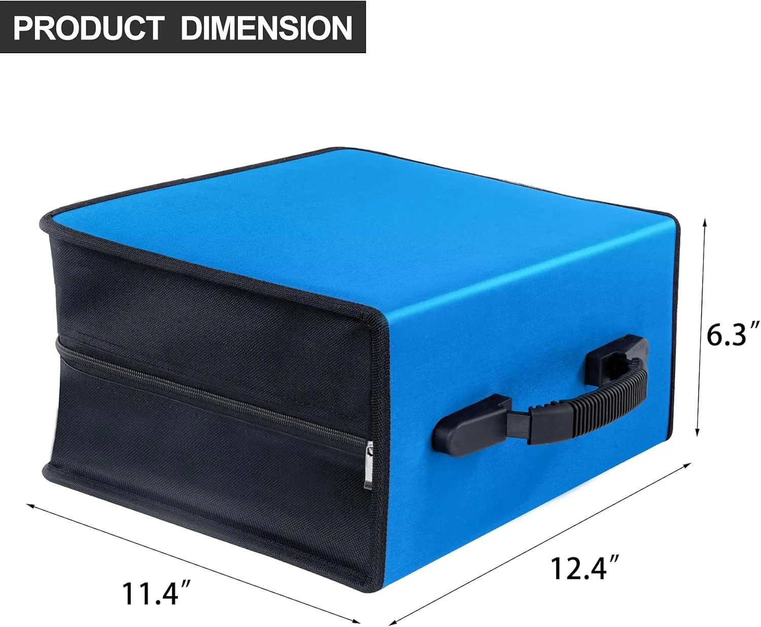 CD/DVD Binder - 400 Capacity CD/DVD Wallet Storage Booklet Album Box (White, Blue)