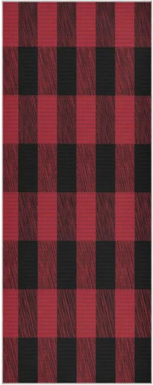 Check Plaid Vector Pixel Yoga Towel,Hot Yoga Mat Towel with Grip Dots Sweat Absorbent Non-Slip for Hot Yoga, 24" x72",Soft Yoga Blankets with Travel Bag,Pilates and Workout