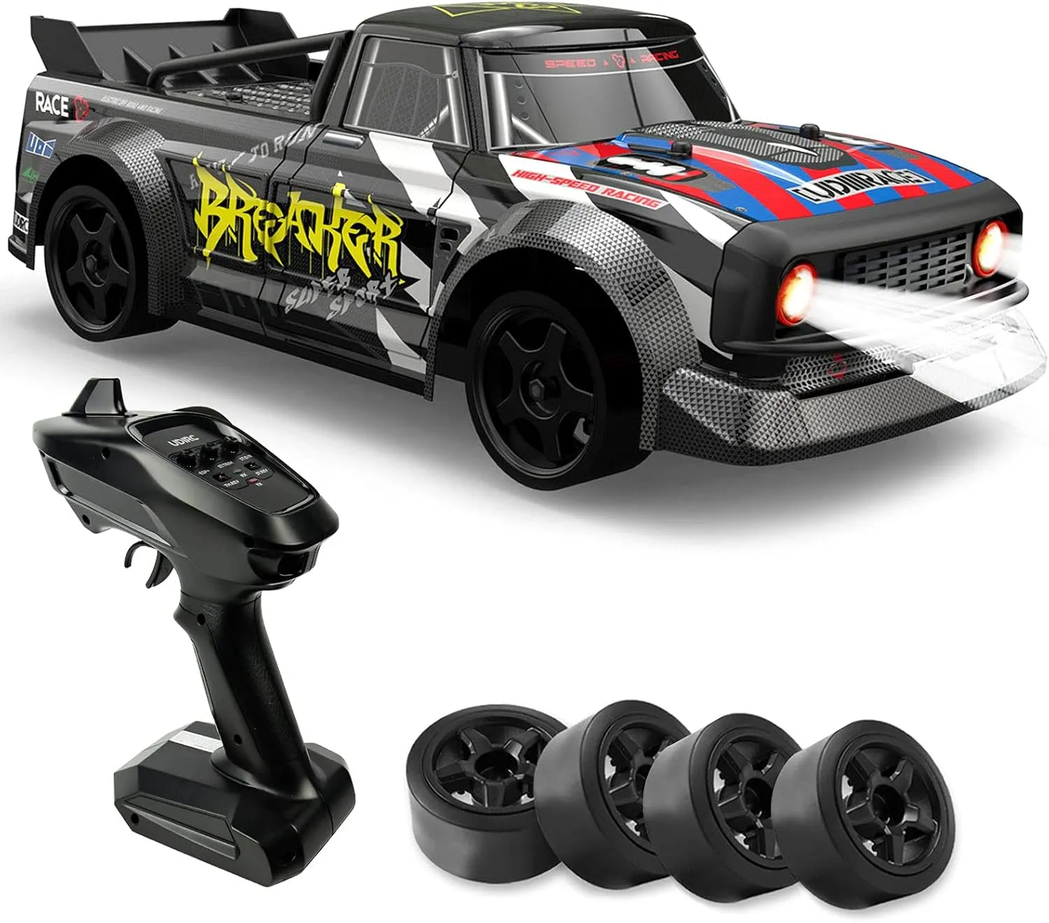 Cheerwing 1:16 Remote Control Car 2.4G 4WD RC Drift Car 40KM/H High Speed Brushless Fast Truck for Kids and Adults