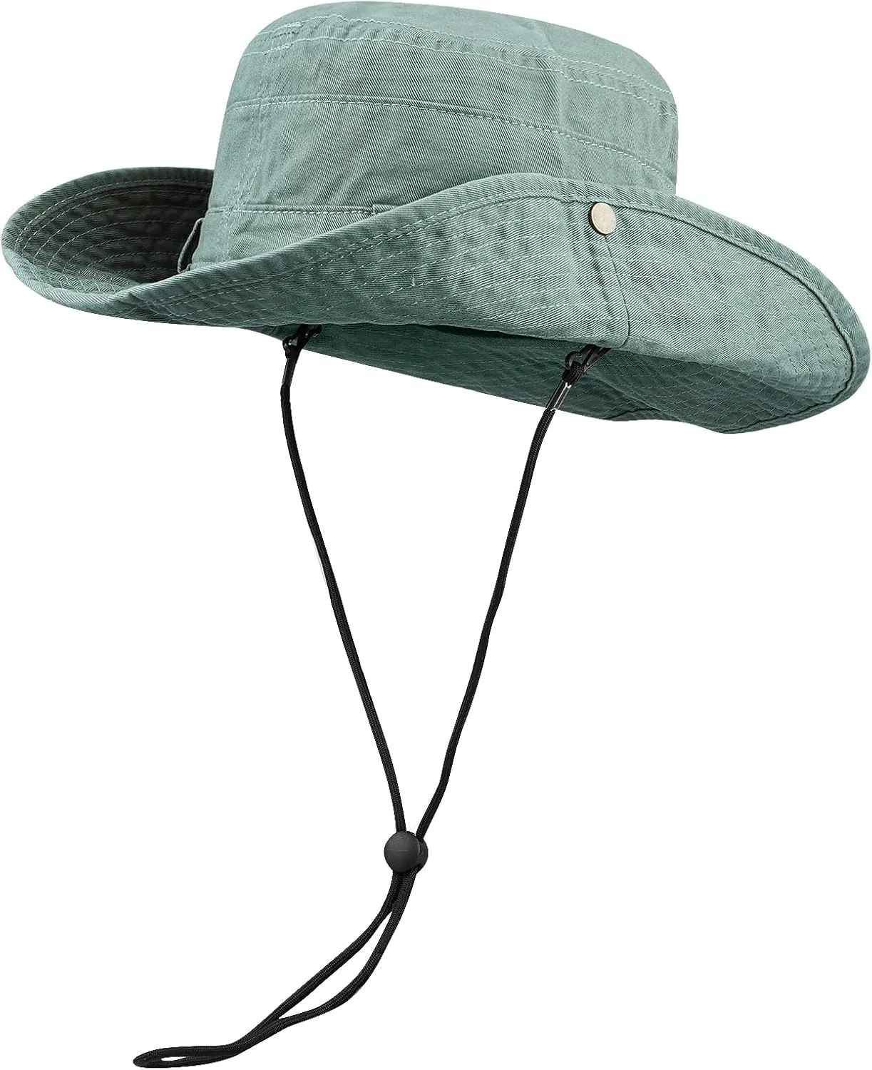 Clakllie Wide Brim Fishing Safari Hats Windproof Bucket Hat Breathable Boonie Hat Outdoor Kayaking Rowing Caps