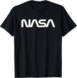 Classic NASA Worm White Logo T-Shirt