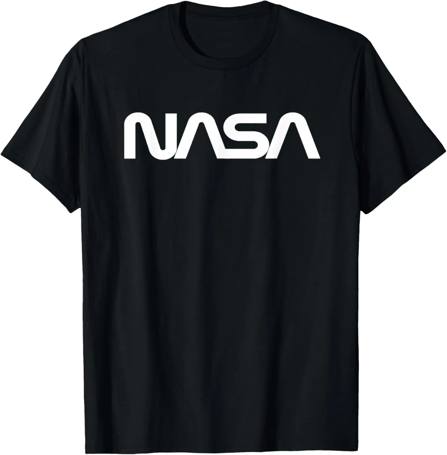 Classic NASA Worm White Logo T-Shirt