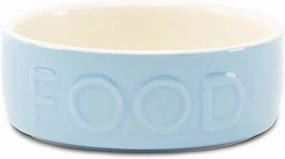 Classic Stoneware Pet Food Bowl 13 cm x 13 cm x 5 cm Blue