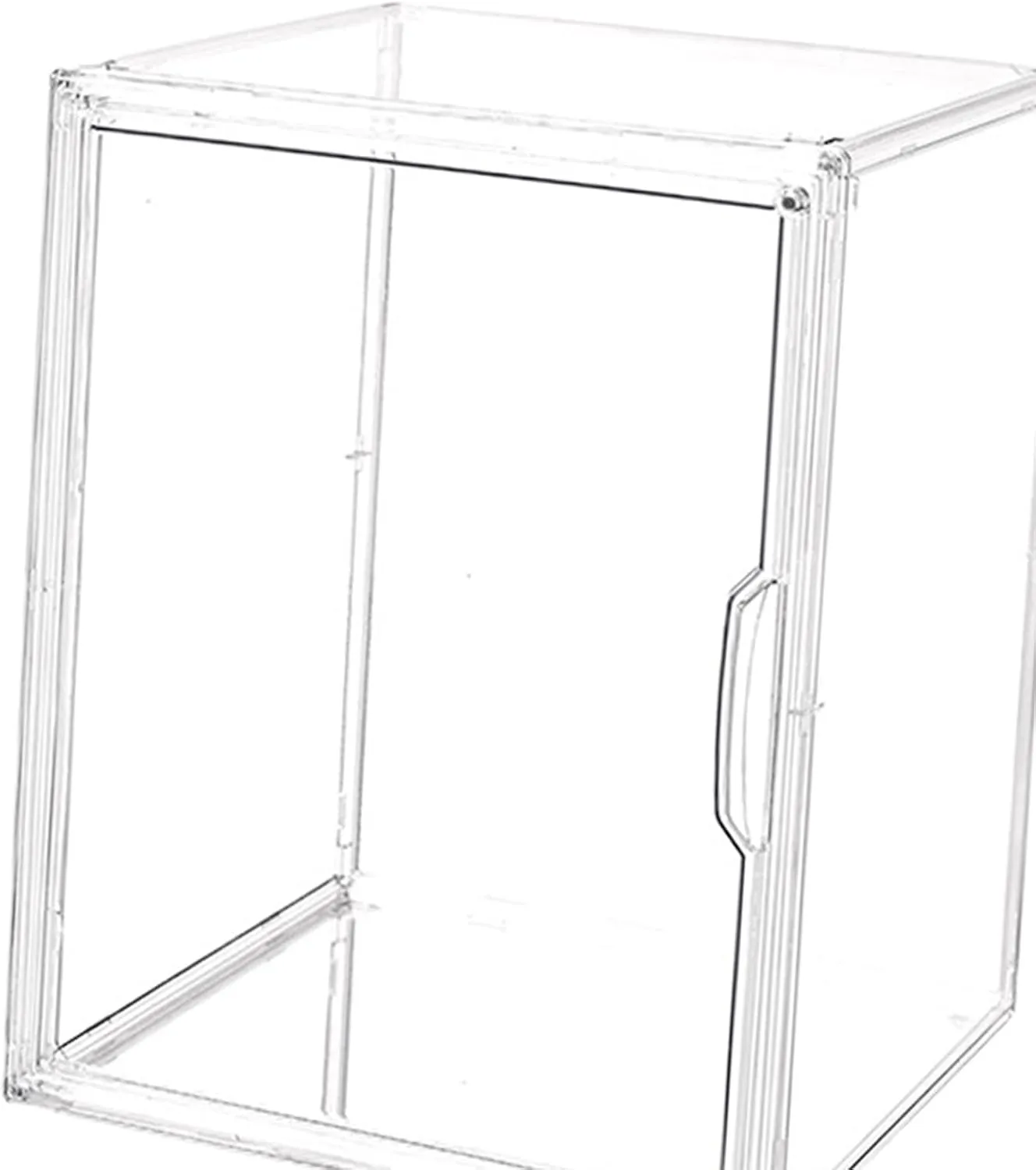 Clear Display Box Scale Car Display Box Showcase Dustproof Stackable Model Display Case Figures Display Stand for Toy Perfume, Single Layer